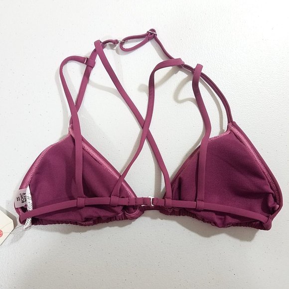 Billabong Sol Searcher Fixed Triangle Bikini Top Size Large - Picture 2 of 3